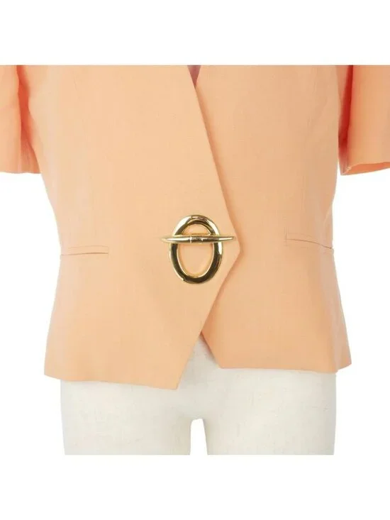 Dior Vintage Jacket Short Sleeve Short Length Wool M Orange - Picture 3 of 9